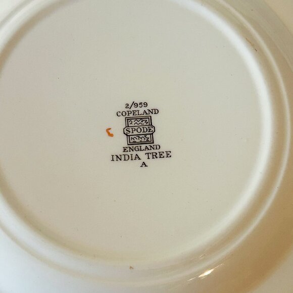 Copeland India Tree Vintage 7 3/4" Bread/Salad Plates, Set of 6 - Picture 12 of 12